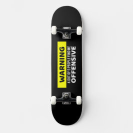 Skateboard Diseño de tablero de anuncios ofensivo