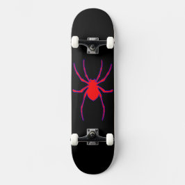 Skateboard Diseño de tablero de patines de araña azul rojo