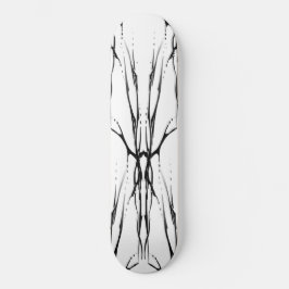 Skateboard Diseño de tatuaje tribal de cráneo de ciervo Espej