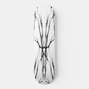 Skateboard Diseño de tatuaje tribal de cráneo de ciervo Espej