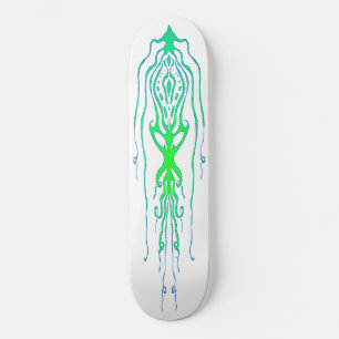 Skateboard Diseño de tatuaje tribal de pulpo abstracto calama