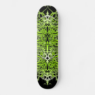 Skateboard Diseño de tatuaje tribal Personalizado verde