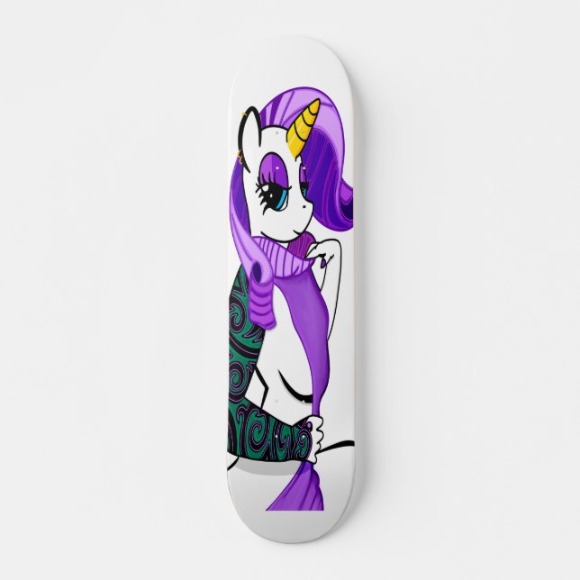Skateboard Diseño de unicornio