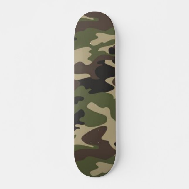 Skateboard Diseño de vídeo en camuflaje con nombre personaliz (Anverso )