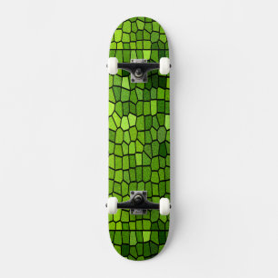 Skateboard Diseño de vidrio de manchas verdes