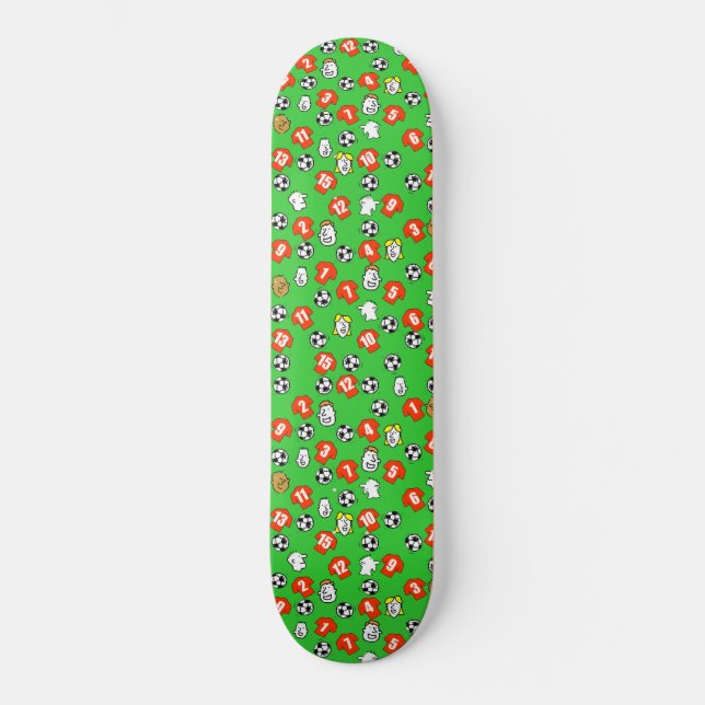 Skateboard Diseño del club de fútbol para aficionados al fútb (Anverso)