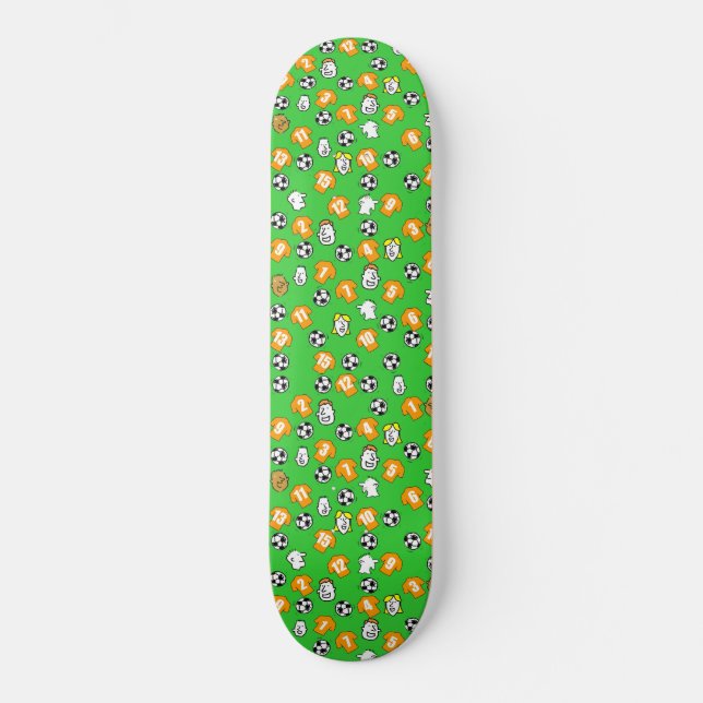 Skateboard Diseño del club de fútbol para aficionados al fútb (Anverso)