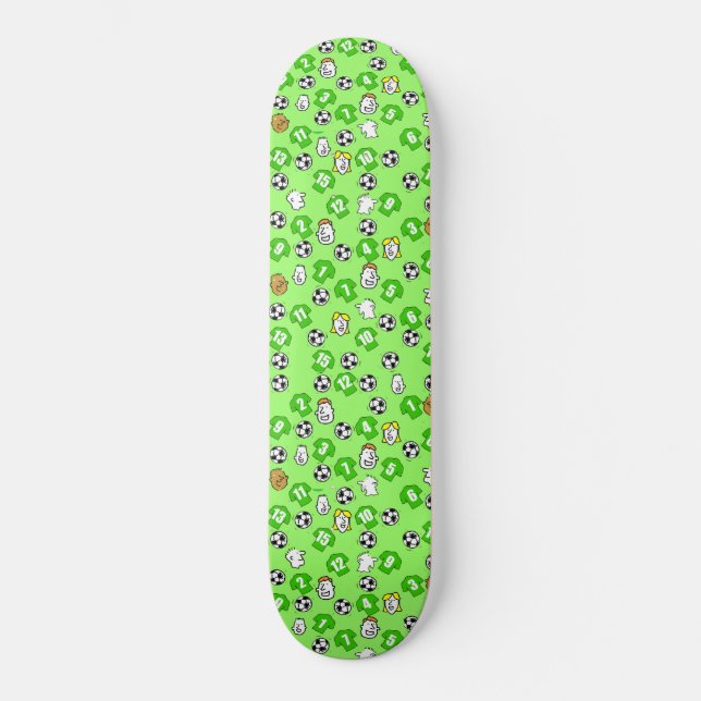 Skateboard Diseño del club de fútbol para aficionados al fútb (Anverso)