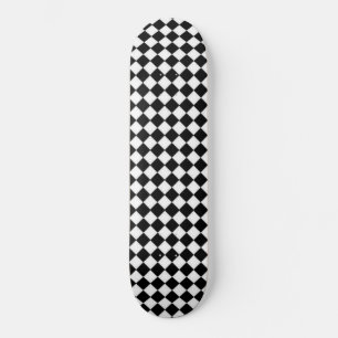 Skateboard diseño en blanco y negro