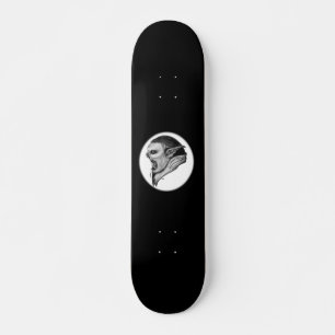 Skateboard Diseño en blanco y negro de Troll