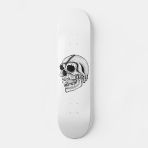 Skateboard Diseño en blanco y negro de Vampir Schädel