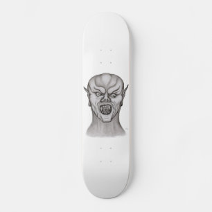 Skateboard Diseño en blanco y negro de vampiros