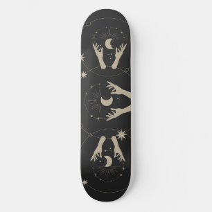 Skateboard diseño estético de fantasía de luz de luna