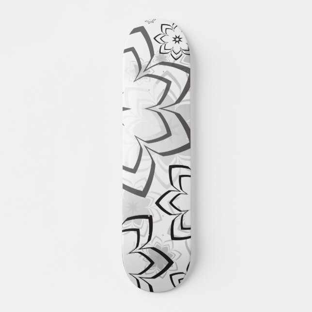Skateboard Diseño floral 11 (Anverso )