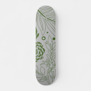 Skateboard Diseño floral 17