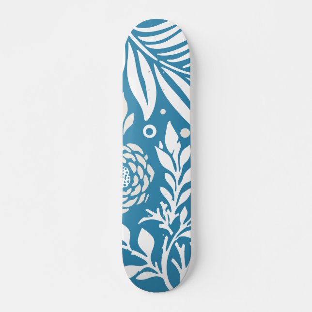 Skateboard Diseño floral 20 (Anverso )