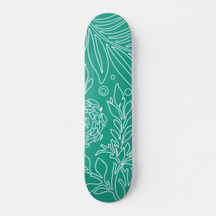 Skateboard Diseño floral 34