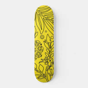 Skateboard Diseño floral 36