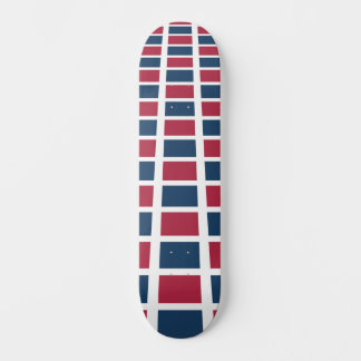 Skateboard Diseño genial Patrón rojo y azul atrevido 8 pulgad
