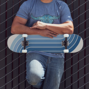 Skateboard Diseño geométrico de estilo vintage retro de los 7