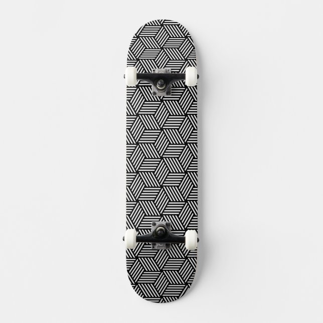 Skateboard Diseño geométrico del arte del modelo (Anverso)