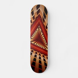 Skateboard Diseño gráfico fractal moderno de 3D Fantasy Netwo