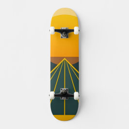 Skateboard Diseño gráfico retro elegante