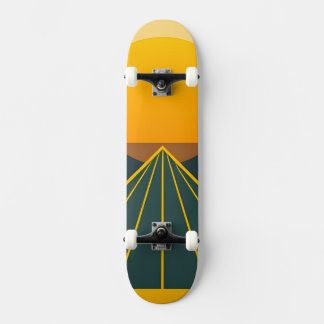 Skateboard Diseño gráfico retro elegante