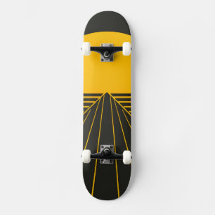 Skateboard Diseño gráfico retro elegante