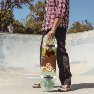 Skateboard Diseño gráfico verde
