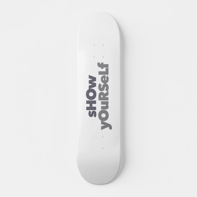 Skateboard Diseño moderno, simple, audaz, urbano (Anverso )