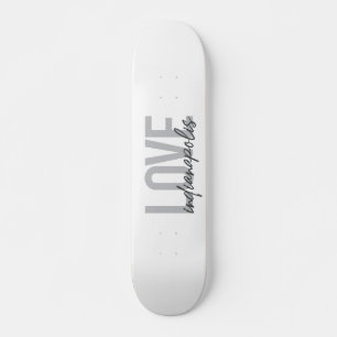 Skateboard Diseño moderno, simple y fresco de Love Indianápol