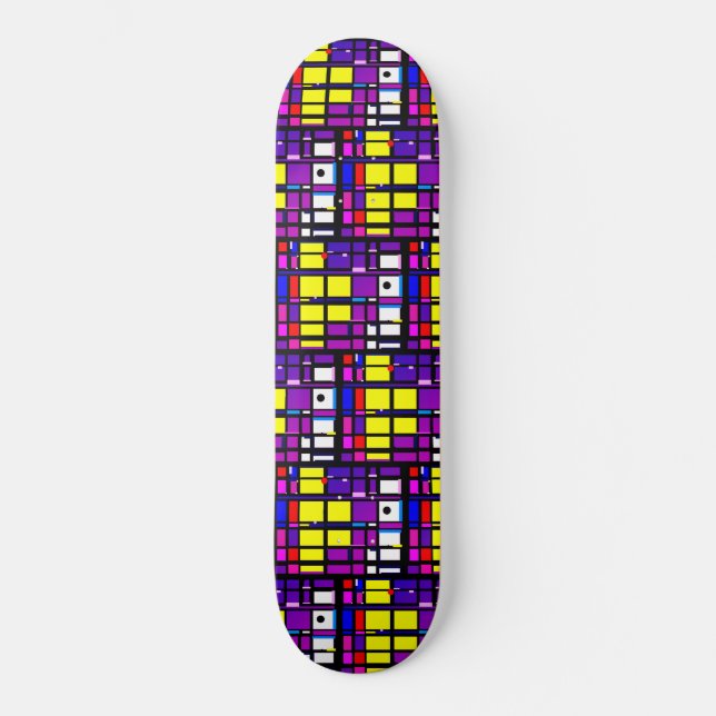 Skateboard Diseño moderno y colorido de diseño (Anverso)