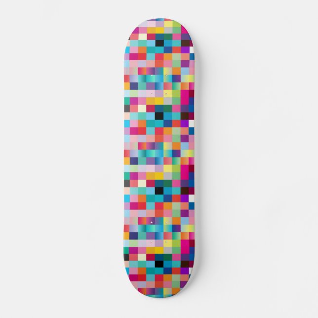 Skateboard Diseño multicolor (Anverso)