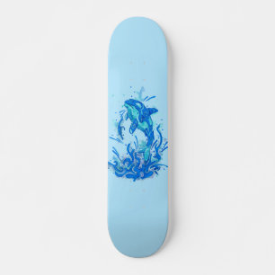 Skateboard Diseño Orca Azul