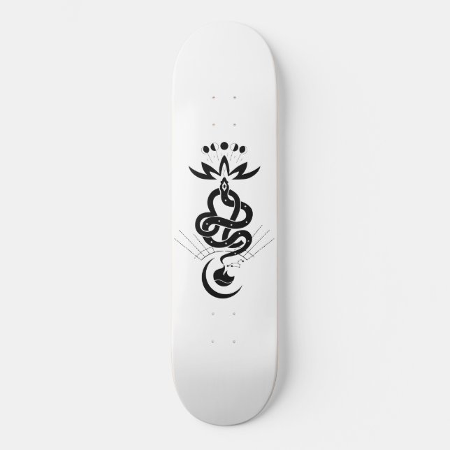 Skateboard Diseño original para impresión de serpientes 2025, (Anverso)