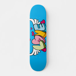 Skateboard Diseño personalizado de patines de amor