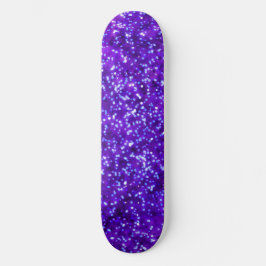 Skateboard Diseño Purpurina de bonito Bright Purple Faux