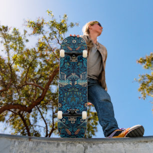 Skateboard Diseño retro, William Morris