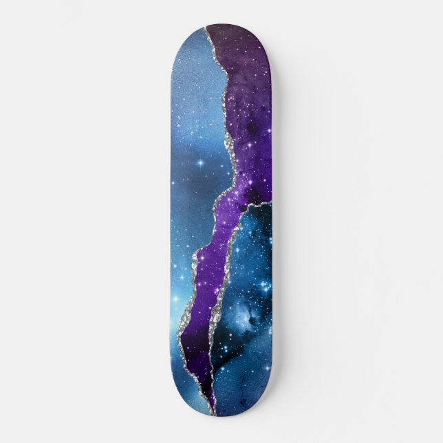 Skateboard Diseño Serie Galaxy Agate 16 (Anverso)