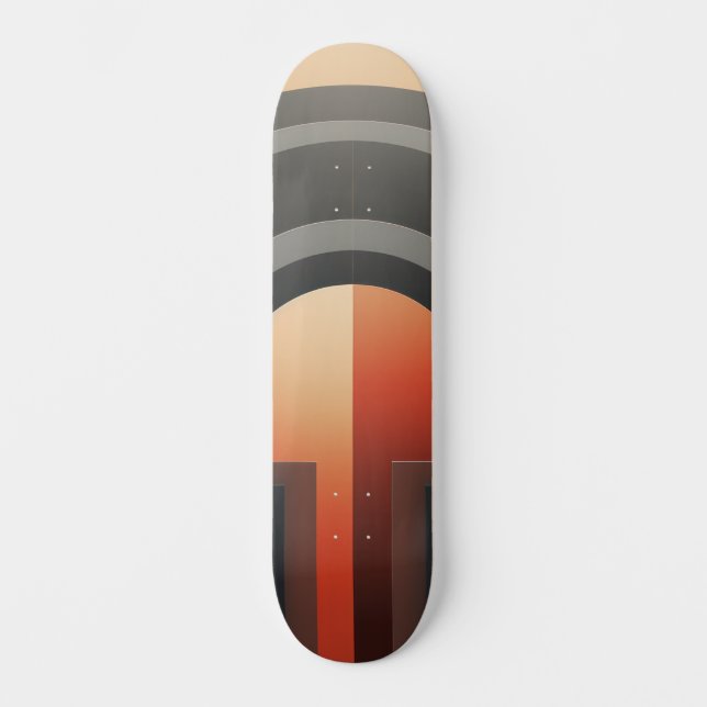 Skateboard Diseño simétrico con arcos (Anverso)