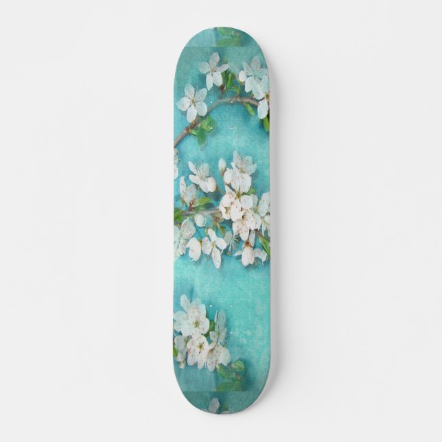 Skateboard Diseño tradicional de flores - abstracto (Anverso )