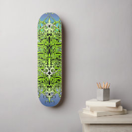 Skateboard Diseño tribal del Imperio Verde