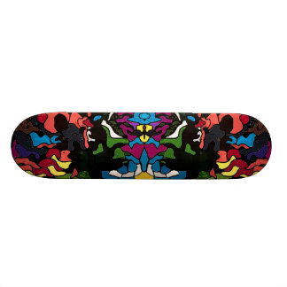 Skateboard Diseño trippy psicodélico abstracto de la medusa