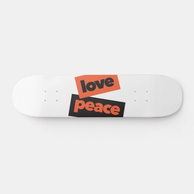 Skateboard Diseño vibrante, audaz, simple, urbano de Love Pea (Horz)