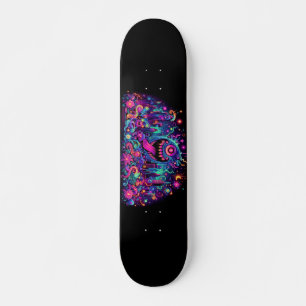 Skateboard Diseños brillantes de monstruos de graffiti