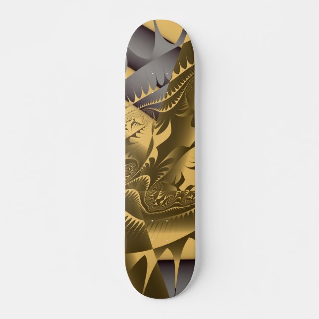 Skateboard Diseños calientes de Frac de Leslie Harlow - oro (Anverso )