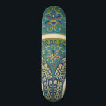 Skateboard Diseños orientales azules con caras sonrientes<br><div class="desc">Este impresionante artículo está conformado por magníficos diseños orientales azules y estampados florales. Las caras sonrientes te miran desde los diseños. ¡Compra una copia hoy!</div>