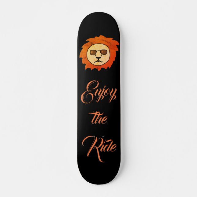 Skateboard Disfruta de Ride Guay Lion Black (Anverso )