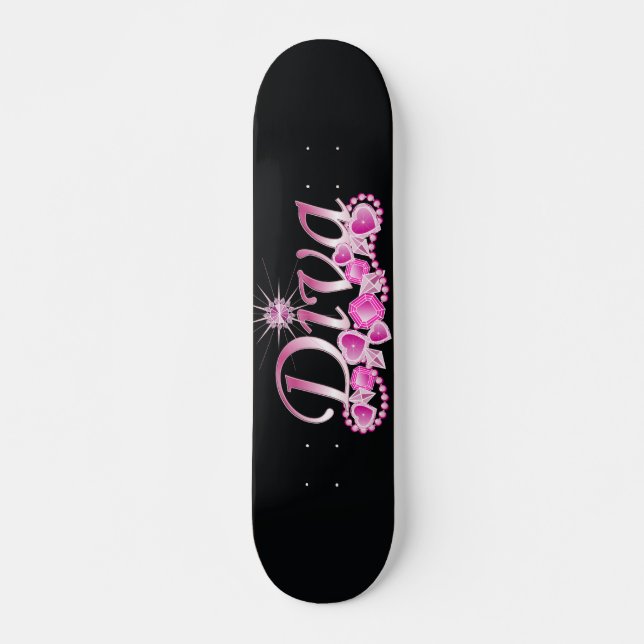Skateboard Diva Bling (Anverso )